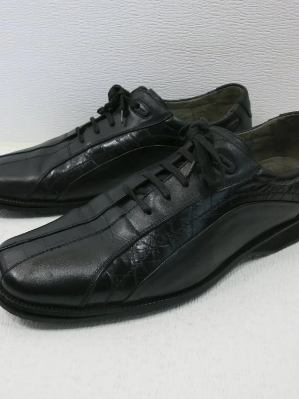 Stacy Adams Men's Croco Accent Leather Casual Comfort Oxford 9.5